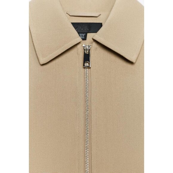 ZARA PUFF-SLEEVE BOMBER JACKET - Picture 8 of 8